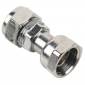 Chrome Plated Compression Straight Tap Connector